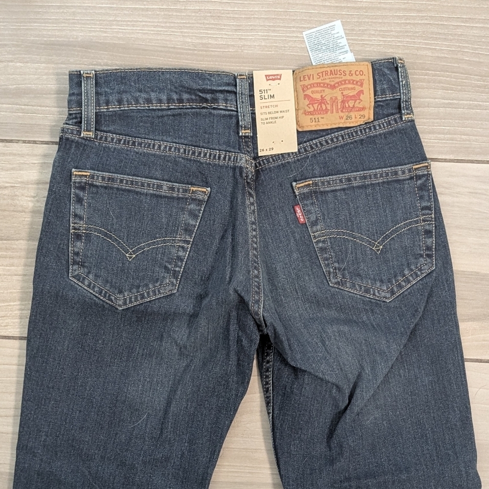 🥁 Levi's 511 Slim Stretch Jeans NWT - Picture 8 of 9